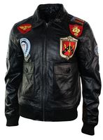 Aviator Leather Jacket - 87858 opportunities
