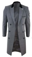 Mens Double Breasted Overcoat - 19444 achievements